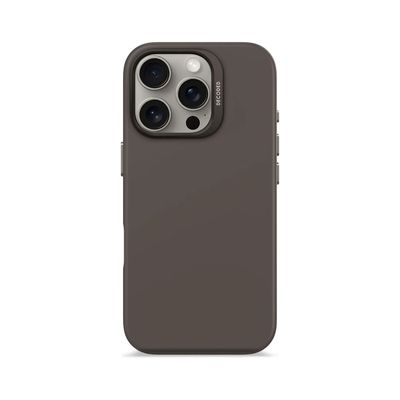 Funda silicona antimicrobial Magsafe iPhone 16 Pro Negro