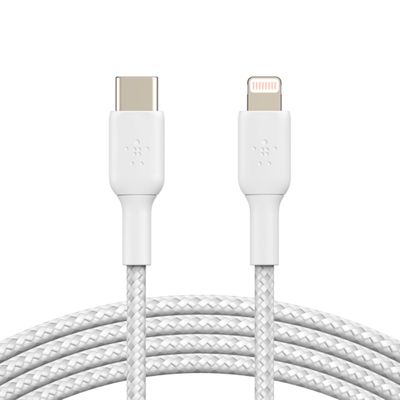 Imagen 2 del producto Cable trenzado USB-C a Lightning BOOST CHARGE Blanco