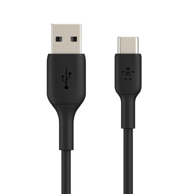 Cable USB-A a USB-C 1.0 Mt PVC Belkin Negro