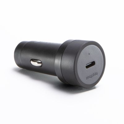 Cargador de auto USB-C 30W Sustentable Mophie Negro