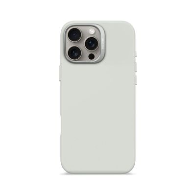 Funda silicona antimicrobial Magsafe iPhone 16 Pro Max Gris
