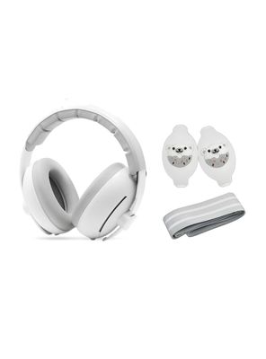 Orejeras Antiruido Auriculares 2 En 1 Blanca LuBabycas