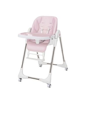 Imagen 1 del producto Silla De Comer Multiposiciones Plegable Rosada Lubabycas