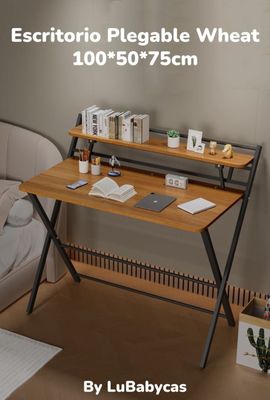 Imagen 2 del producto Escritorio Plegable 100x50x93cm Con Repisa By LuBabycas