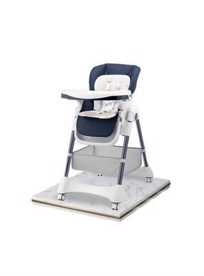 Silla De Comer Multiposiciones Con Ruedas Azul