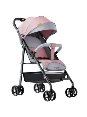Imagen 2 del producto Coche De Paseo Reclinable Liviano Smart Rosado LuBabycas