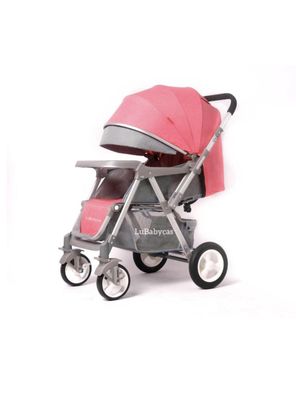 Coche de Paseo Reversible Rubik Rosado LuBabycas