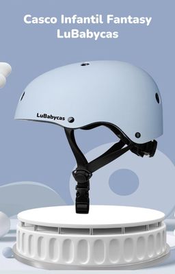 Imagen 2 del producto Casco Infantil Bicicleta Regulable Fantasy Blanco LuBabycas