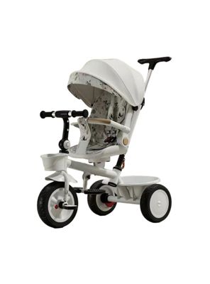 Triciclo LuBabycas 360° Multiposiciones con Mesita Blanco