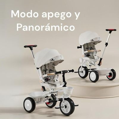 Imagen 2 del producto Triciclo LuBabycas 360° Multiposiciones con Mesita Blanco