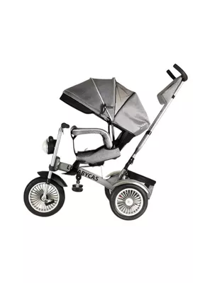 Triciclo Multifuncional 360° Con Luces Lubabycas Gris