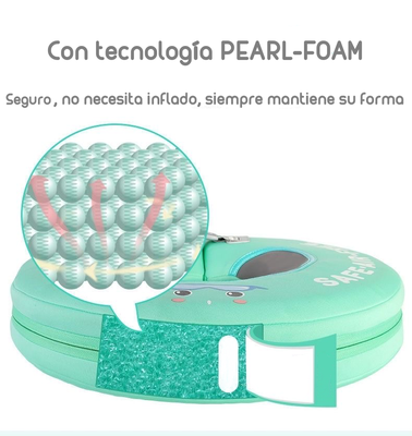 Imagen 2 del producto Flotador De Cuello Para Bebé Verde By Lubabycas