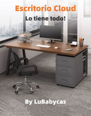 Imagen 2 del producto Escritorio 140cm Con Cajones Compartimiento Cloud LuBabycas