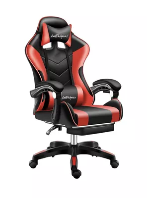 Silla Gamer Reclinable Con Reposa Pies Roja LuBabycas