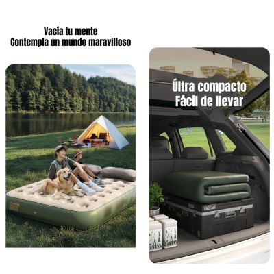 Imagen 2 del producto Colchón Cama Inflable Eléctrico Con Cojín Bolso 2 Plazas
