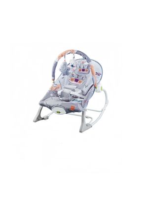 Imagen 1 del producto Silla Nido Mecedora Con Vibración y Melodía Gris LuBabycas
