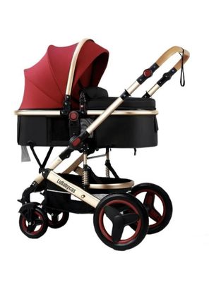 Coche Cuna Moisés Con Accesorios Lubabycas Burdeos