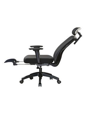 Silla de Escritorio Premium Con Apoya Pies Negra LuBabycas