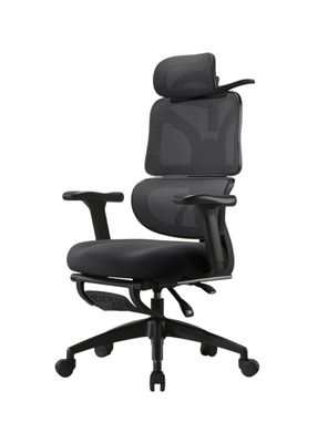 Imagen 1 del producto Silla de Escritorio Premium Con Apoya Pies Negra LuBabycas