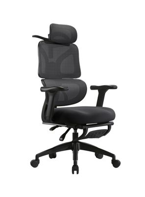 Imagen 2 del producto Silla de Escritorio Premium Con Apoya Pies Negra LuBabycas