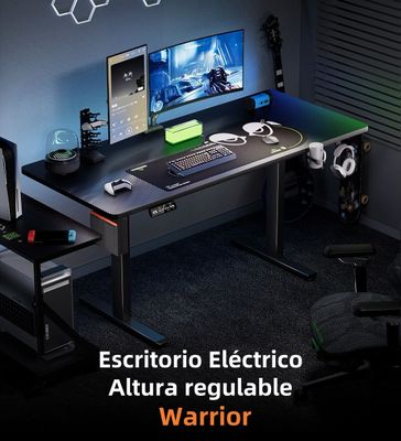 Imagen 2 del producto Escritorio Eléctrico Regulable Warrior 140cm LuBabycas