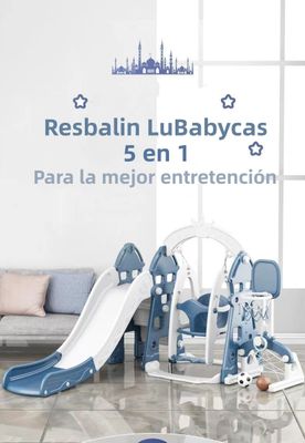 Imagen 2 del producto Resbalin Columpio 5 En 1 Con Accesorios Azul Lubabycas