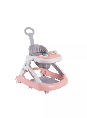 Andador Caminador 5 En 1 Con Apoya Pies LuBabycas Rosado