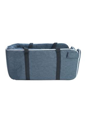 Bolso De Asiento Mascotas Portatil Transportador 2 En 1 Azul