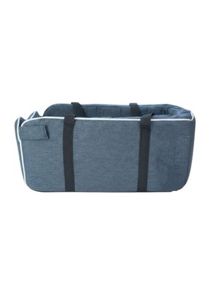 Imagen 2 del producto Bolso De Asiento Mascotas Portatil Transportador 2 En 1 Azul