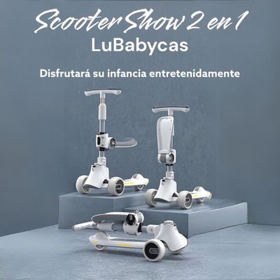 Imagen 2 del producto Scooter 3 Ruedas 2 en 1 Últra Resistente LuBabycas Rosado