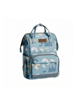 Imagen 2 del producto Mochila Maternal Impermeable Con Usb Lubabycas Azul