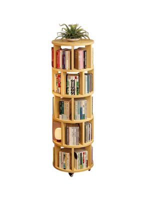 Biblioteca Giratoria 360 Librero Organizador Ruedas 165cm