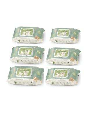 Toallitas Húmedas Con Tapa Pack 6x80 Unidades LuBabycas