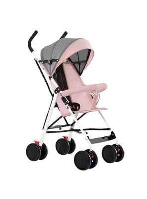 Imagen 2 del producto Coche Paragua Con Posa Vaso Swift Rosado LuBabycas