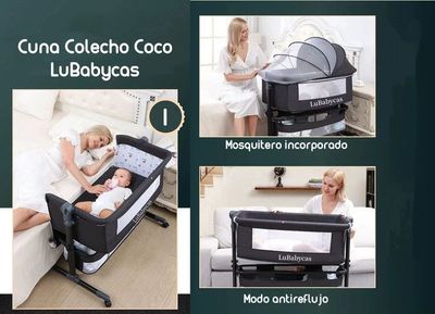 Imagen 2 del producto Cuna Colecho Con Mudador Y Accesorios Lubabycas Café