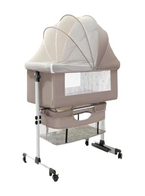 Cuna Colecho Con Mudador Y Accesorios Lubabycas Café