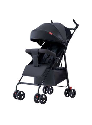 Coche Paseo Liviano Con Posa Vaso Howa Negro LuBabycas