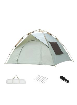 Imagen 1 del producto Carpa Camping Automática 4 Personas Con Accesorios Roof Gris