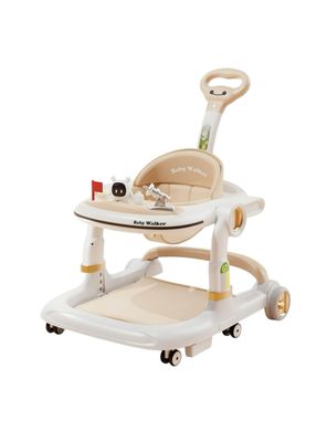 Andador Caminador Con Manilla Y Luces Mine Blanco LuBabycas
