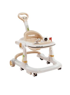 Andador Caminador Con Manilla Y Luces Mine Blanco LuBabycas