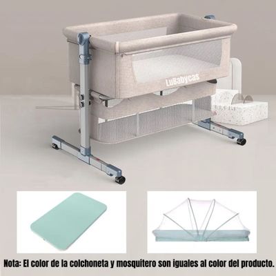 Imagen 2 del producto Cuna Colecho Bebé Con Mosquitero Café Lubabycas