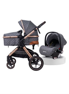 Imagen 1 del producto Coche Travel System Con Accesorios LuBabycas X1 Gris