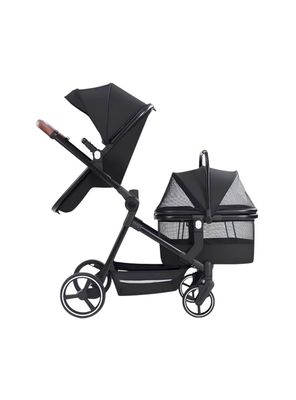 Imagen 2 del producto Coche De Bebé Y Mascota 2 En 1 Mix Negro By LuBabycas