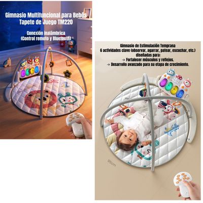 Imagen 2 del producto Gimnasio Bluetooth Musical Piano Con Control TM220 LuBabycas