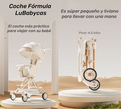 Imagen 2 del producto Coche De Paseo Últra Compacto Lubabycas Blanco