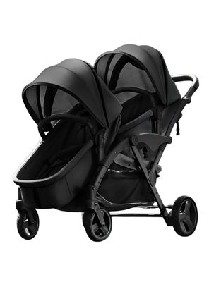 Coche Doble Duo Reclinable 9 Modos En 1 LuBabycas Negro