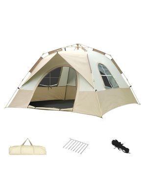 Imagen 1 del producto Carpa Camping Automática 6 Personas Con Accesorios Roof Café