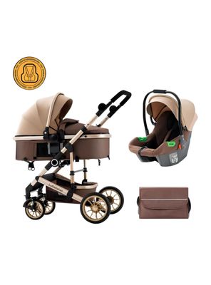Coche Travel System Con Accesorios Musso Cafe LuBabycas
