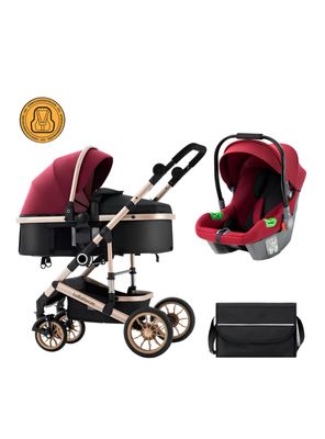Coche Travel System Con Accesorios Musso Burdeos LuBabycas