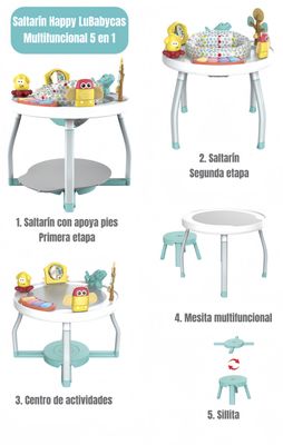 Imagen 2 del producto Saltarin 5 En 1 Centro de Actividades Rosado LuBabycas